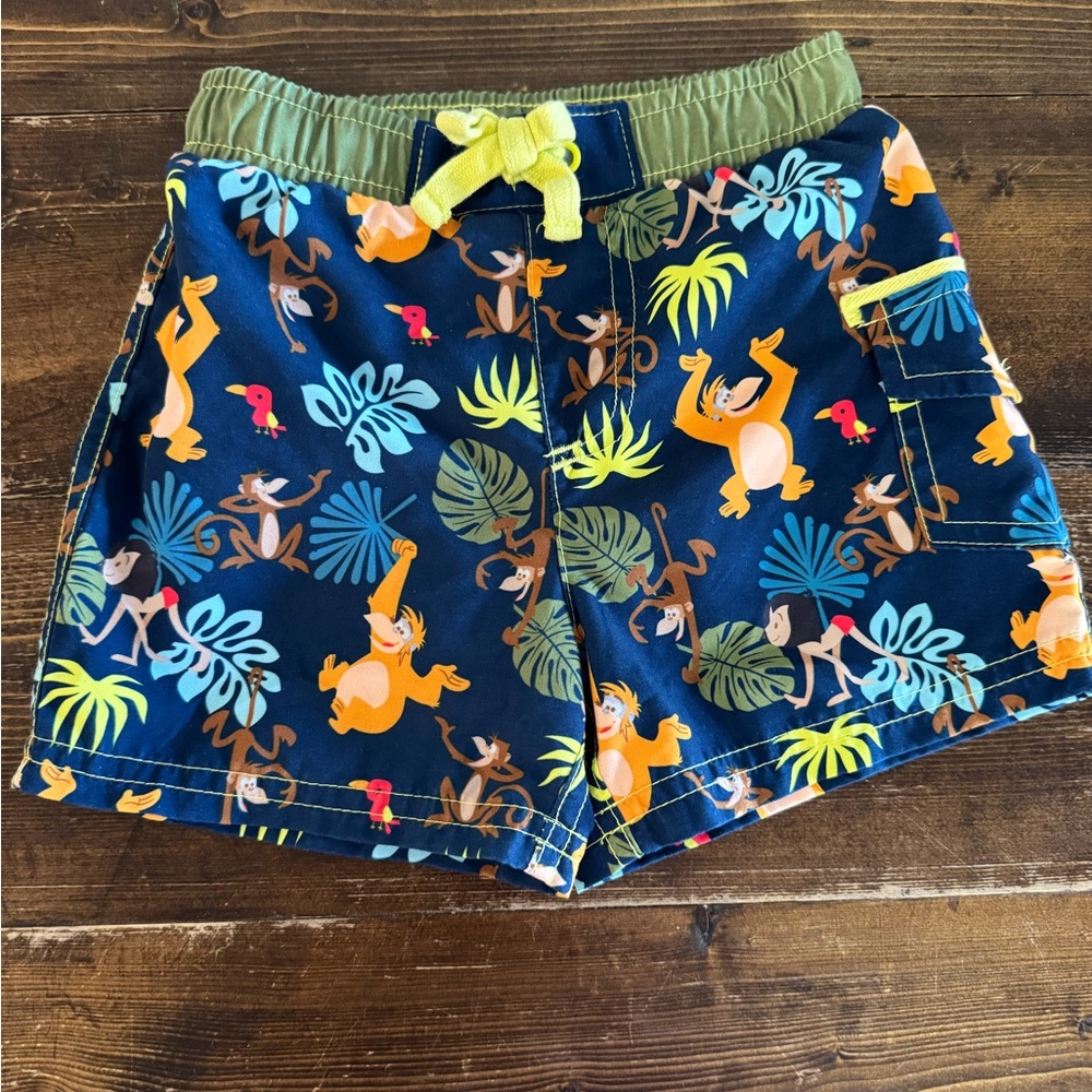 Disney Baby White and Green Clothing Label